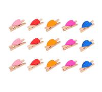 100 Pcs Mini Clip A Forma Di Cuore Molletta Per Vestiti Abiti Indumenti