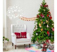 100 Pcs Palloncini Lattice Decorazioni Fiocchi Di Neve Con Palloncino