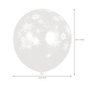 100 Pcs Palloncini Trasparenti Fiocchi Di Neve Bianco Palloncino