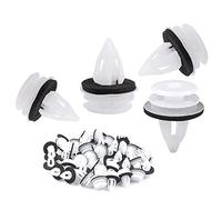 100 PCS Plastica Clip Rivetto,Plastic Fastener Auto, Rivetti in Plastica per Auto con Protezione Della Rondella,per Pannelli Auto Rivetti Plastica per Auto Clip Plastica Auto