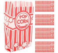 100 Pcs Popcorn Bags Sacchetti Corni BASSO DEL CONSEGNA PARTENZA