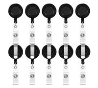 100 PCS Portabadge Retrattile Con Clip Per Tesserini E Cintura In Metallo