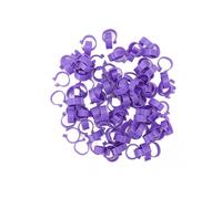 100 PCS Poultry Foot Ring Clips for Chicken, Duck, Hen & Goose Legs - Durable Farming Tools for Easy Identification