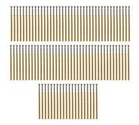 100 Pcs Probe Pins P125 D Big Round Head Spring Needle, Pogo Pins for PCB Testing, Low Resistance Stable Contact Test Needle with Tapered Tip for Electronic Component Inspection