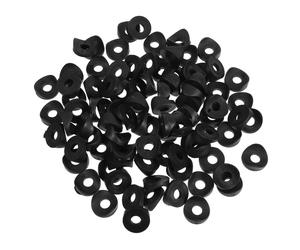 100 Pcs Rondelle in Gomma Nera Per Viti Kit Di Sospensione Mini Bici Idrauliche