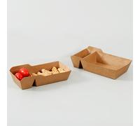 100 Pcs Scatola Della Merenda Madre Barchette Di Carta Per Alimenti