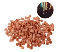 100 Pcs Serrature Cordoncino Tappi Terminali Per Blocco Della Corda Cavo