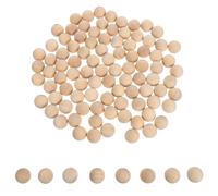 100 Pcs Sfere Di Legno Palline Perline Fai Da Te Perle Incompiute