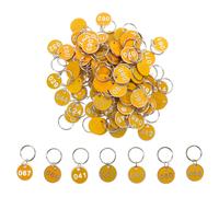 100 Pcs Tag Convenienti Chiave Targhette Per Chiavi Portachiavi Etichetta
