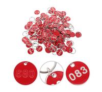 100 Pcs Tag Convenienti Chiave Targhette Per Chiavi Portachiavi Etichetta