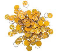 100 Pcs Tag Convenienti Targhette Per Chiavi TAG. Cartello in Alluminio
