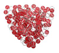 100 Pcs Tag Convenienti Targhette Per Portachiavi TAG. Etichette Chiave