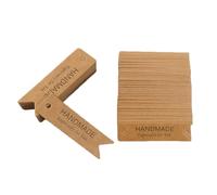 100 Pcs Tag Natalizi, Etichette Per Regali, Etichette In Carta Kraft, 12x5cm Tag Regalo Mini Etichettes Con Spago, Tag In Carta Kraft Per Regali Per Regalo Di Compleanno Fatte A Mano Matrimoni