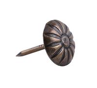 100 Pcs Tappezzeria Pins Mobili Nails Rivetti per Rivestimenti in Ottone Antico 11.2 x 16.6 mm