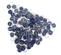 100 Pcs Targhetta Portachiavi Targhette Numerate TAG. Etichetta Chiave