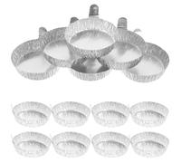 100 Pcs Teglia Alluminio Piatto Di Pesata Piastre Pesatura Vassoi