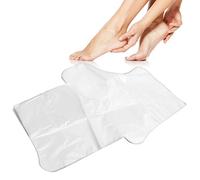 100 Pcs Usa E Getta Trasparente Piede Maschera Piede di Plastica Copre Idratante Bellezza Piedi Maschere per La Cura Della Pelle Del Piede Piedi Cera Calda Trattamento Spa Calzini E Calzettoni