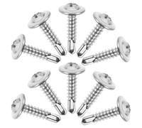 100 Pcs Vite Di Coda Pericolo Viti Autofilettanti in Metallo Della Piastra Muro