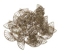 100 pendenti con ciondoli in lega, ciondoli a ventaglio, materiali per la