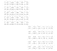 100 pennarelli per linee di libri, in acciaio inossidabile 304, per segnare i numeri di pagina per insegnanti, studenti, lettori (argento brillante, 12 mm x 18 mm)