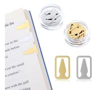 100 pennarelli per linee di libri, in metallo color oro/argento, in metallo misto, per libri, annotazioni, insegnanti, studenti, lettori