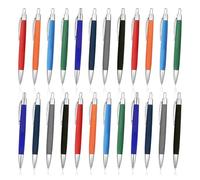 100 penne a sfera ergonomiche, 8 colori | Penna a sfera con refill grande e scrittura antiscivolo, per ufficio, scuola, vita quotidiana
