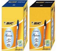 Penna a sfera BIC Cristal M 1 mm nero Conf. 50 pezzi - 8373639