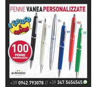 100 PENNE VANEA ECONOMICHE ELEGANTI PERSONALIZZATE STAMPATE CON LOGO