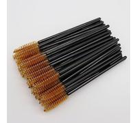 100 pennelli usa e getta per ciglia e mascara, applicatori per ciglia e sopracciglia, kit di pennelli per trucco (marrone solido)