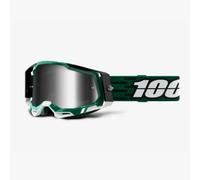 100 PER CENTO FA20 MASCHERA MODELLO RACECRAFT 2 MASCHERA MILORI - ARGENTO A SPEC