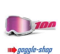 100% Percent ACCURI 2 Motocross MX MTB Occhiali - KEETZ - Lente Specchiata Rosa