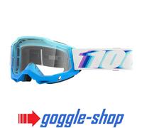 100% Percent ACCURI 2 Motocross MX MTB Occhiali - Stamino- Argento Specchio