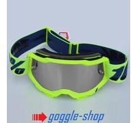 100% Percent Accuri 2 MX Motocross Occhiali Giallo Fluo W/Argento Specchio Lens