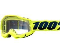 100 Percent Accuri 2, occhiali male Giallo Fluo/Blu Scuro Trasparente