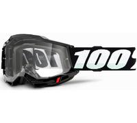 100% 461366, Maschera ACCURI 2 OTG Black-Lente Trasparente Unisex Adulto, Nero,