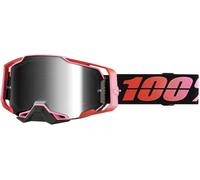 100% Armega Guerlin Occhiali da motocross, nero-rosso