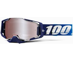 100 Percent Armega HiPer Novel, occhiali a specchio male Blu/Bianco Argento A Specchio