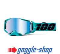 100% Percent ARMEGA Occhiali Protettivi Motocross ATV - Blu Lenti Mirror
