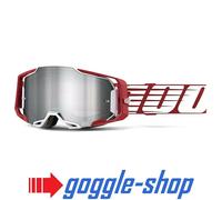 100% Percent Armega Occhiali Protettivi Motocross MX MTB - Rosso Profondo