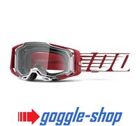100% Percent Armega Occhiali Protettivi Motocross MX MTB - Rosso Profondo