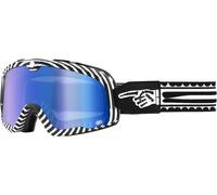 100 Percent Barstow Death Spray, occhiali a specchio male Nero/Bianco Blu A Specchio