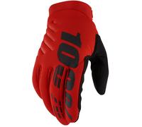100 Percent Brisker, guanti M male Rosso/Nero