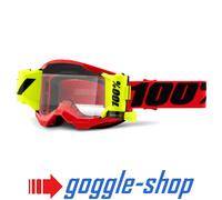 100% Percent Forecast Occhiali Strata 2 Roll Off MX Motocross - Rosso