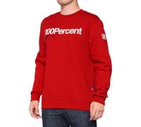 100 Percent Manifesto, felpa L male Rosso/Bianco