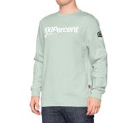 100 Percent Manifesto, felpa XL male Verde Chiaro/Bianco