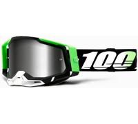 Maschera 100% Racecraft 2 Kalkuta Lente Specchio Silver