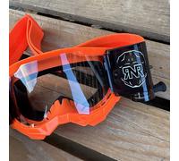 100% Percent Strata 2 Motocross Roll-Off Goggles RNR 48MM WVS System - Arancione