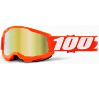 100 Percent Strata 2, occhiali a specchio per bambini male Arancione/Bianco Oro A Specchio
