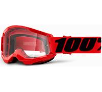 100 Percent Strata 2, occhiali per bambini male Rosso/Nero Trasparente