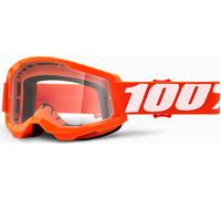 100 Percent Strata 2 S23, occhiali male Arancione Fluo/Bianco Trasparente